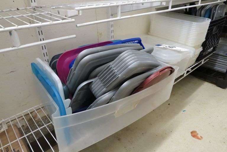 ASSORTED PLASTIC TUBS AND LIDS McPherson Auction & Realty