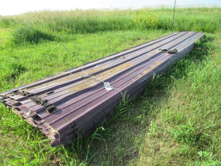 STACK OF BARN 36” barn tin 16’ long APROX 24 sheets used