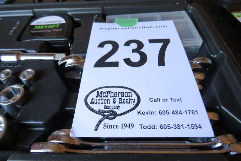 PITTSBURGH TOOL SET IN CASE LIKE NEW McPherson Auction & Realty