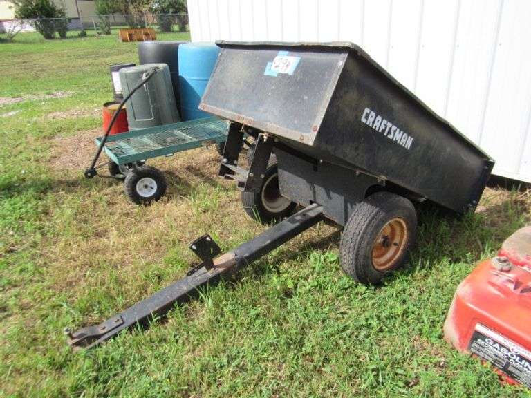 CRAFTSMAN PULL BEHIND GARDEN CART McPherson Auction & Realty