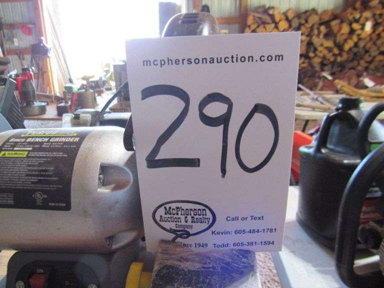 PERFORMAX 8" BENCH GRINDER McPherson Auction & Realty