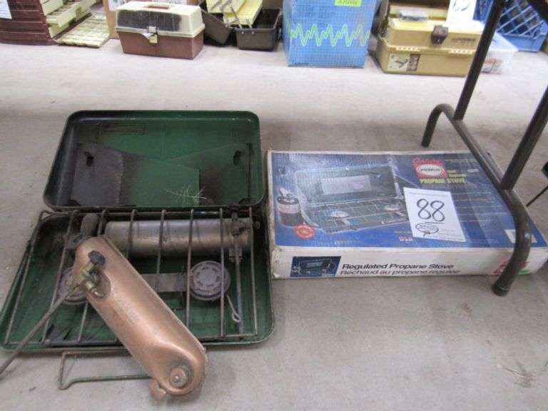 2 CENTURY PROPANE STOVES, 1 IS NEW McPherson Auction & Realty