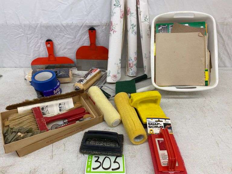 Sandpaper, Wallpaper Tools, Brushes Meagher Auctioneers