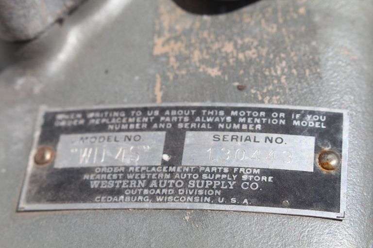 Wizard Vintage Outboard Motor Meagher Auctioneers