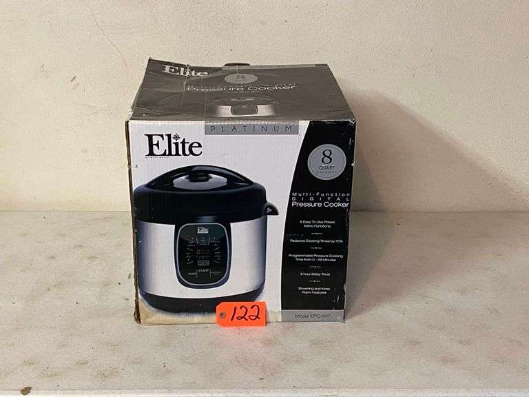 Elite 8 Quart Digital Pressure Cooker Meagher Auctioneers