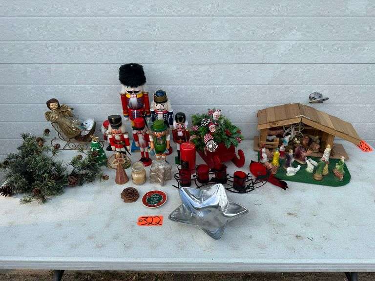 Nativity Set, Nutcrackers & Other Christmas Décor Meagher Auctioneers