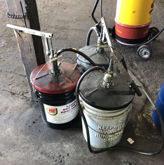 Grease Buckets With Pumps Metzger Property Services LLC