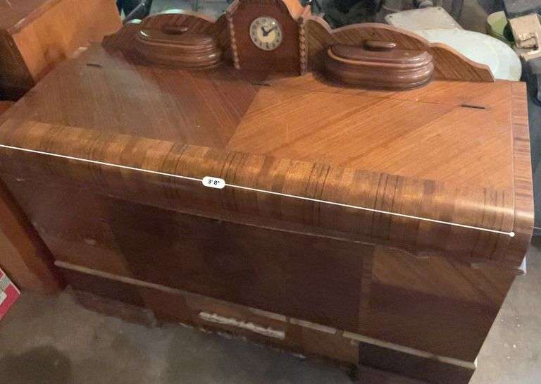 Vintage Lane Cedar Chest With Clock Metzger Property Services LLC
