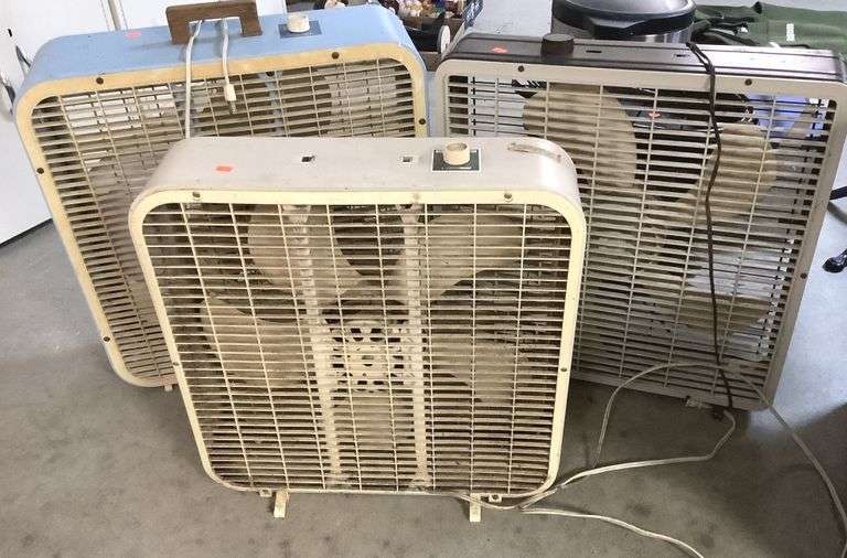 3 Box Fans, Missing Handles Metzger Property Services LLC