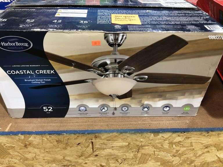 Harbor Breeze 52 inch ceiling fan— missing glode Metzger Property