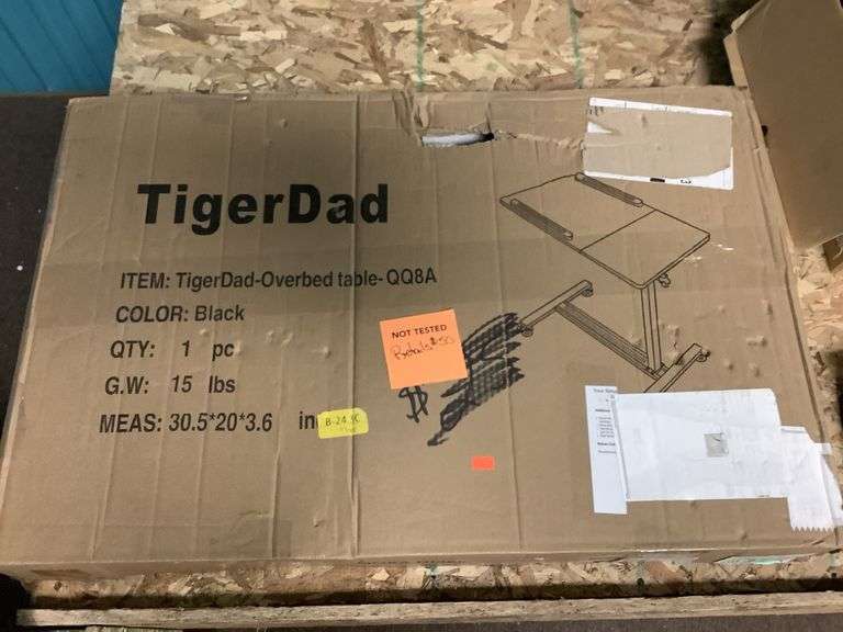 Tigerdad over bed table Metzger Property Services LLC