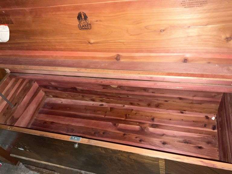 Vintage Lane Cedar Chest With Clock Metzger Property Services LLC