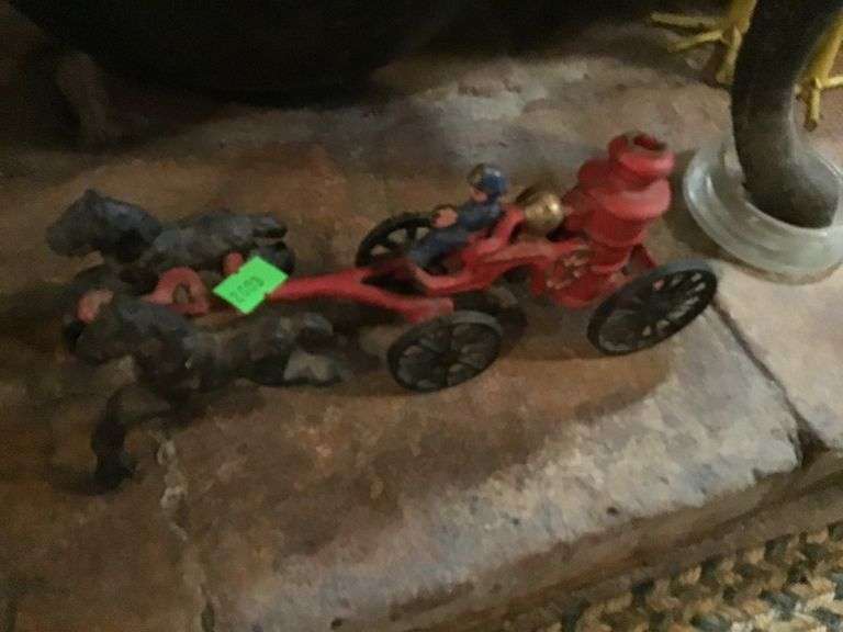 Cast Iron Fire Truck Horse Drawn Metzger Property Services LLC