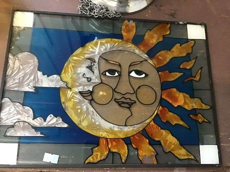 Stained glass picture and coffee pot Metzger Property Services LLC