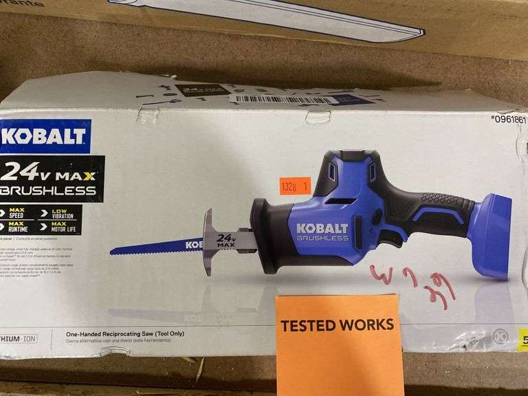 Kobalt 24v onehanded reciprocating saw, tool only Metzger Property