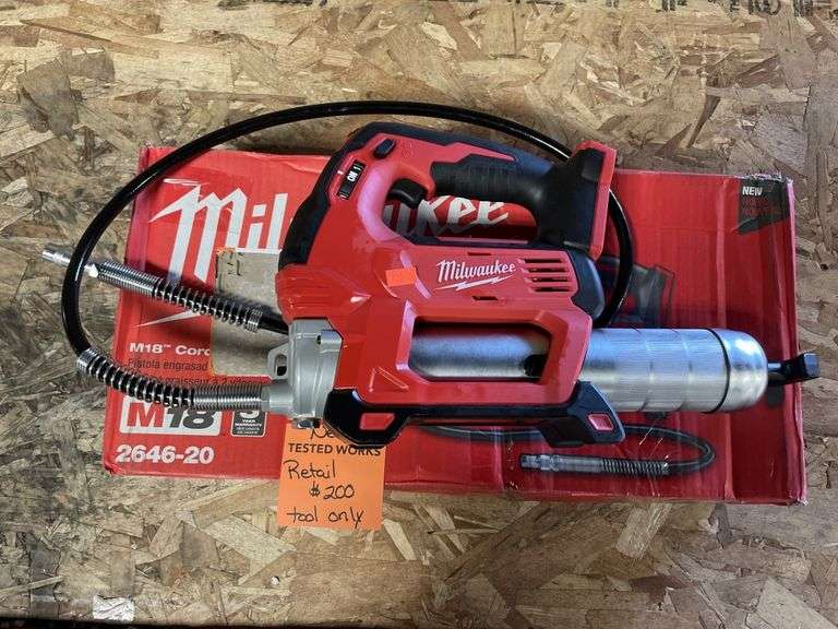 Milwaukee M 18 Corded 2 speed grease gun Metzger Property Services LLC