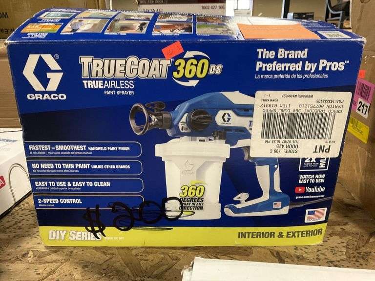 Graco TrueCoat paint sprayer,missing canister Metzger Property