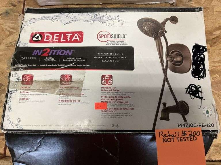 Delta tub and shower fixture Metzger Property Services LLC