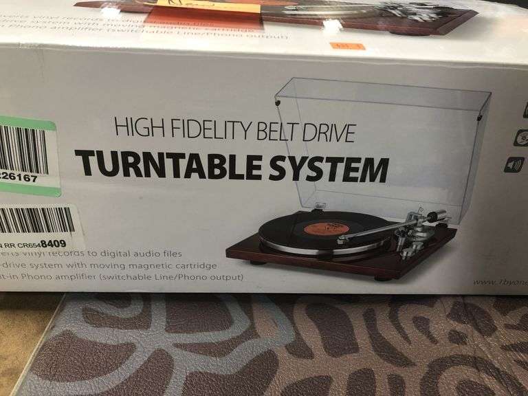 High Fidelity Belt Drive Turntable System Metzger Property Services LLC