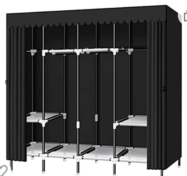 Portable Closet, LOKEME 67 Inch Wardrobe Closet for Hanging Clothes