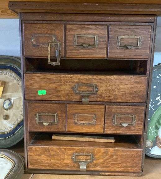 Wooden Drawer Storage Vintage 14”x19” Metzger Property