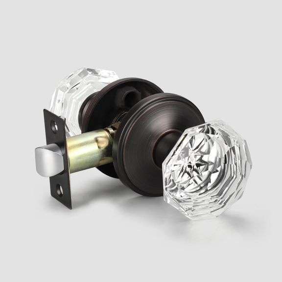 Octagon Crystal Passage Door Knobs Metzger Property Services LLC
