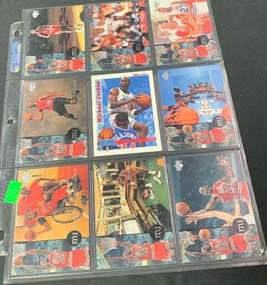 8 Michael Jordan Rare Air cards & 1 Michael Jordan Orlando All Star