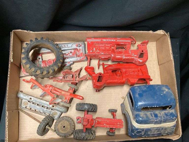 Toy Tractor parts including Hubley, TruScale, International, Tonka