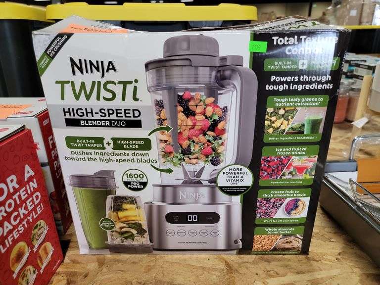 Ninja SS151 TWISTi Blender DUO, HighSpeed 1600 WP Smoothie Maker