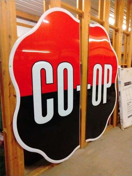 Vintage CO OP Sign 2 piece 37 x93 Metzger Property Services LLC