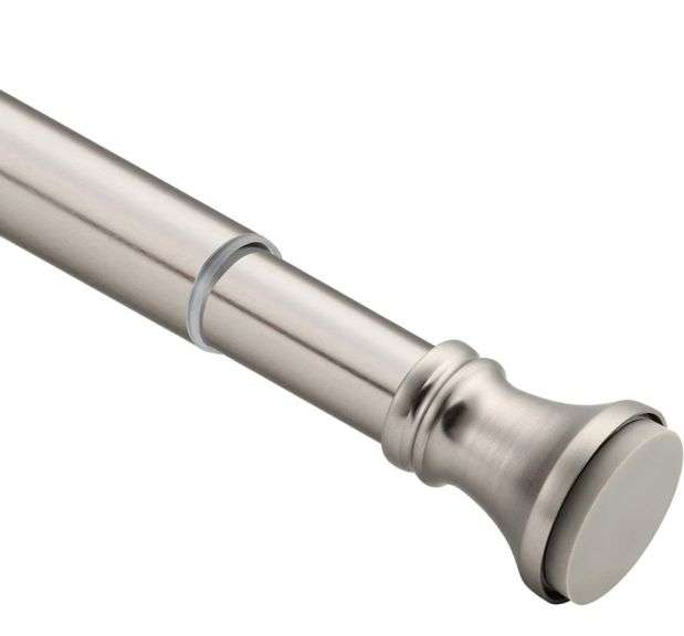 Amazer Spring Tension Curtain Rod 5490 Inches RustResistance Shower