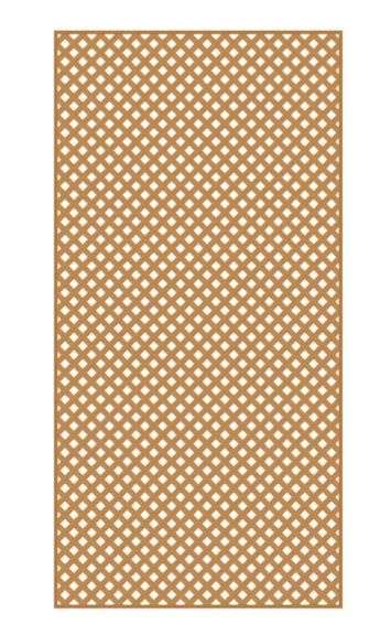 thumbnail image 2 of 4 Ft. X 8 Ft. White Vinyl Privacy Diamond Lattice – Framed, Durable Outdoor Screen 2 of 6