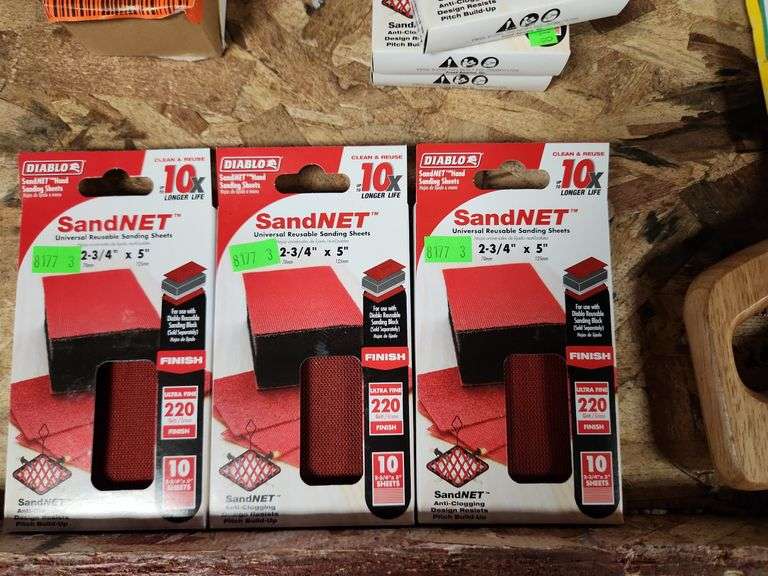 3 Diablo universal sanding sheets Metzger Property Services LLC