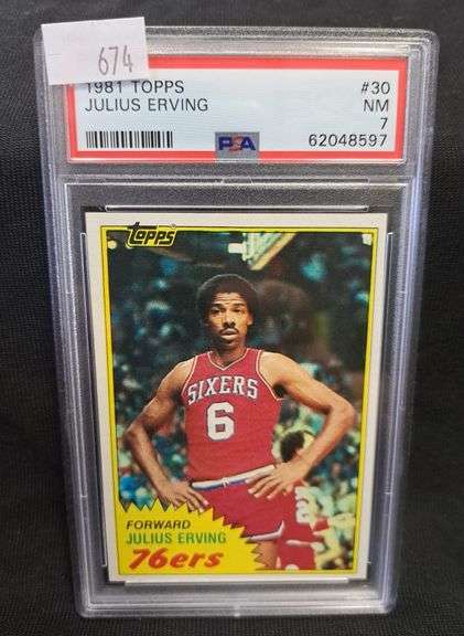 1 1981 TOPPS JULIUS ERVING BASKETBALL CARD Metzger Property Services LLC