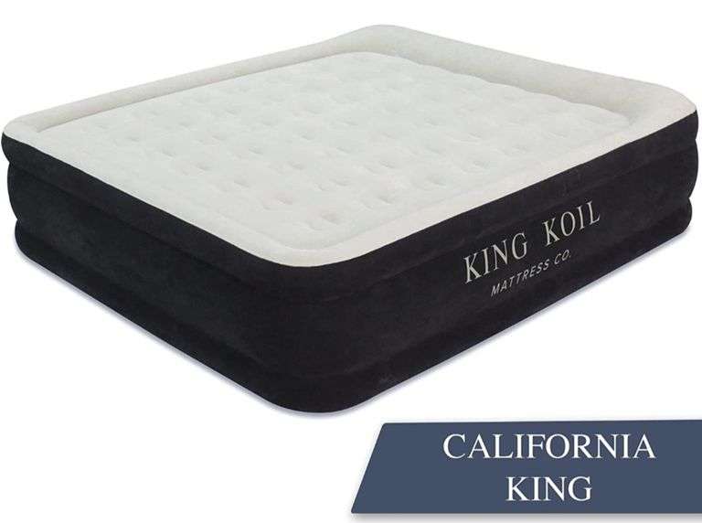 King Koil Luxury California King Air Mattress with Builtin Pump