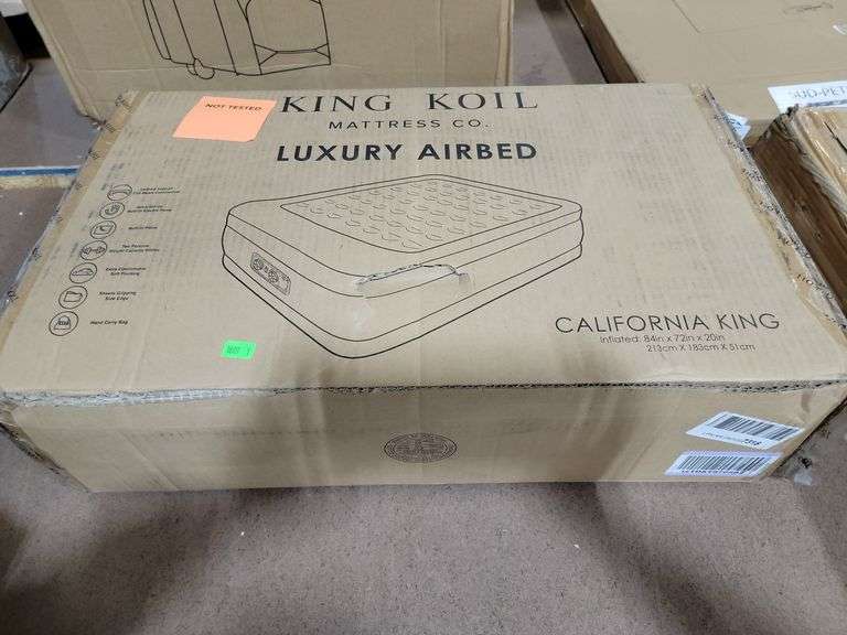King Koil Luxury California King Air Mattress with Builtin Pump