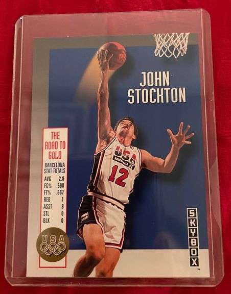 John Stockton signed basketball