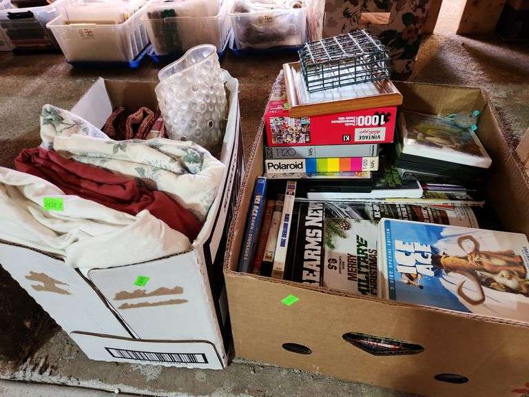 DVD movies, VHS tapes, magazines, linens Metzger Property Services LLC