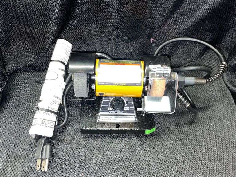 Central Machinery 3” multipurpose bench grinder with manual Metzger