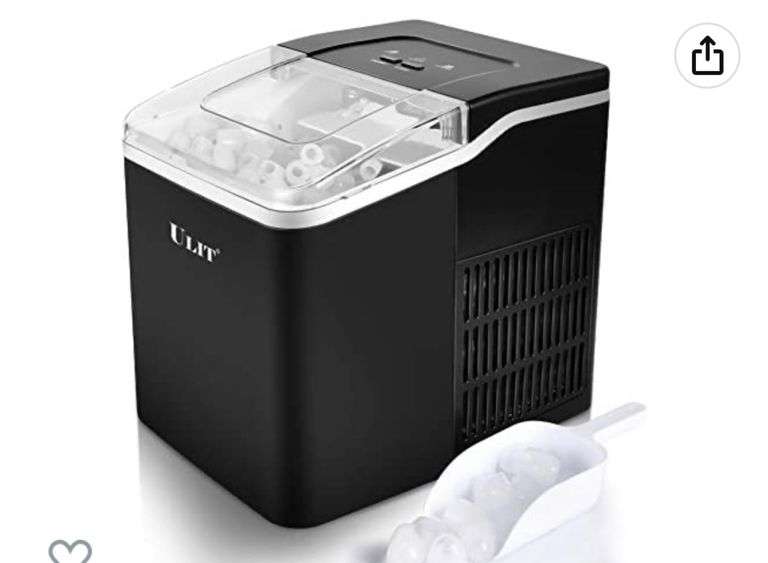 ULIT Portable Ice Maker,Ice Maker Machine for Countertop, SelfCleaning