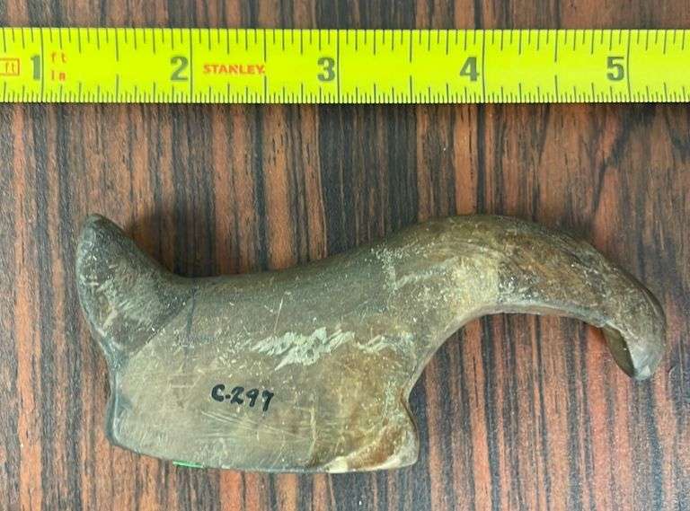 Native American Bird Stone marked C297 Metzger Property Services LLC