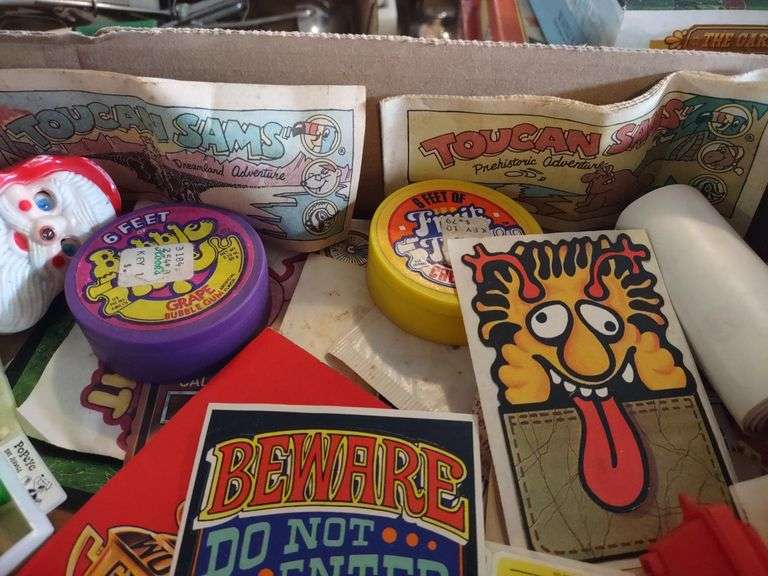 Cereal box comic and sticker assortment Metzger Property Services LLC