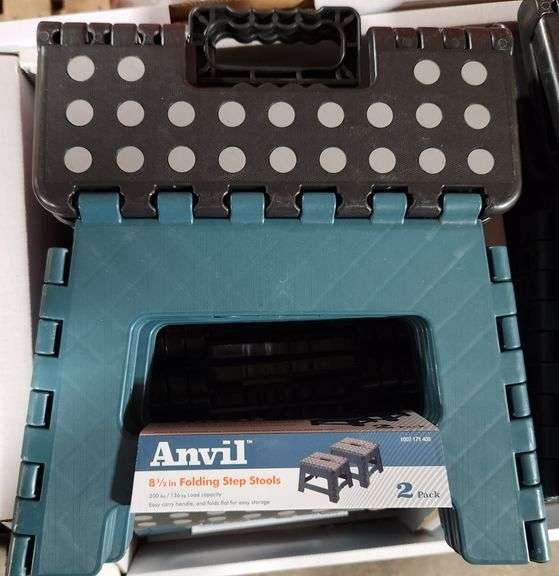 Anvil 8 1/2" folding step stool 2 pack Metzger Property Services LLC