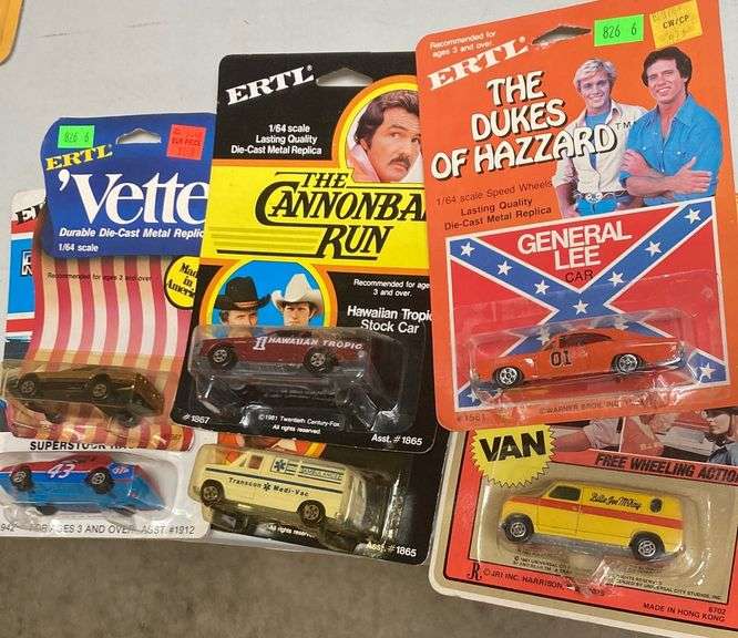 51/64 to scale die cast metal cars by ERTL,1 by universal city die