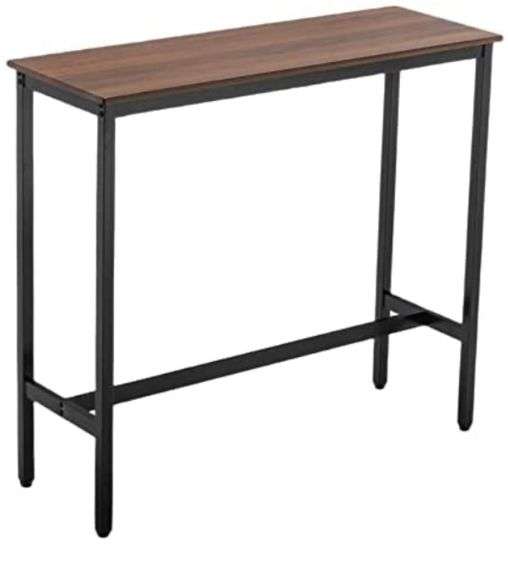 Awonde Modern Rectangle Bar Table 41" Bar Height Pub Table Industrial