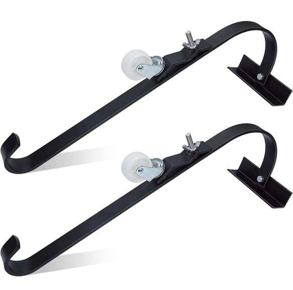 Heavy Duty Ladder Hook with Wheel Securing The Ladder to Roof Ridge