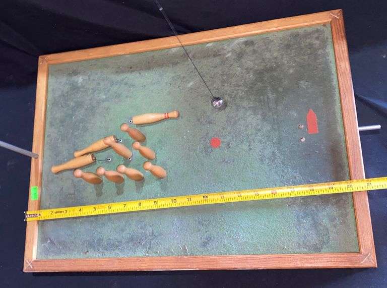 Table top pendulum bowling game Metzger Property Services LLC
