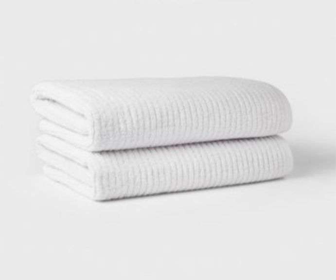 Threshold™ Quick Dry Ribbed Bath Towel Set, 30” x 54” Metzger Property Services LLC