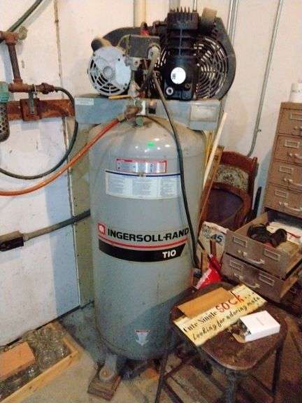 Ingersoll Rand T10 Model SS3 Air Compressor 60 gal 230 single phase