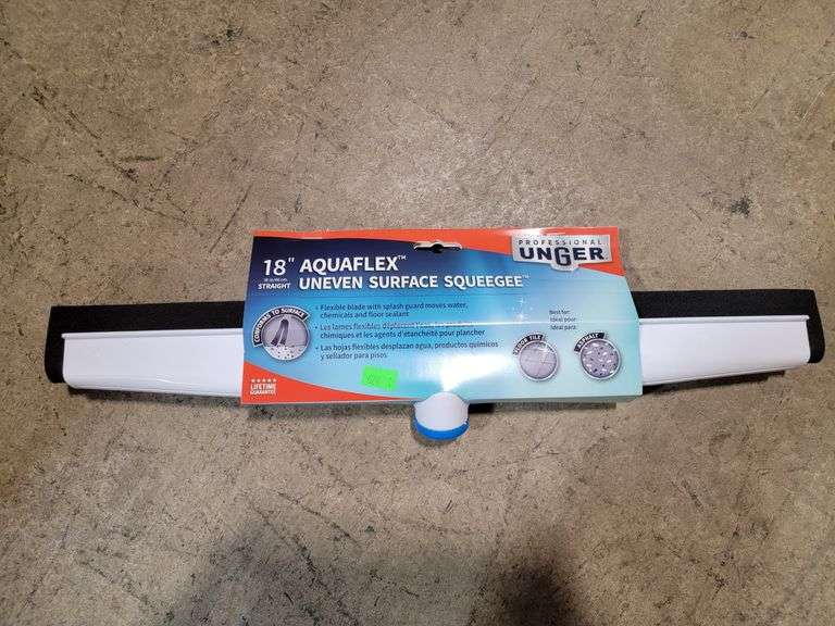 Tergipavimento Unger AQUAFLEX Per Superfici Irregolari - Modello 961350 Con Lama In Gommapiuma - Ideale Per Piastrelle E Fughe - 3